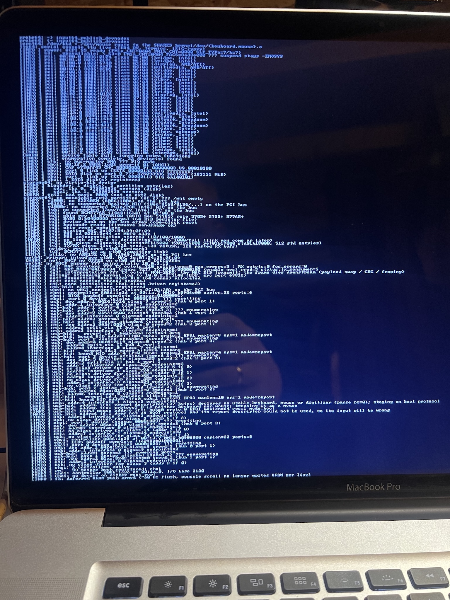 prj anotheros netbooting on macbook